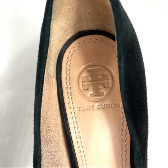 Tory Burch Greenwich Suede Point-Toe Pumps - Picture 6 of 7
